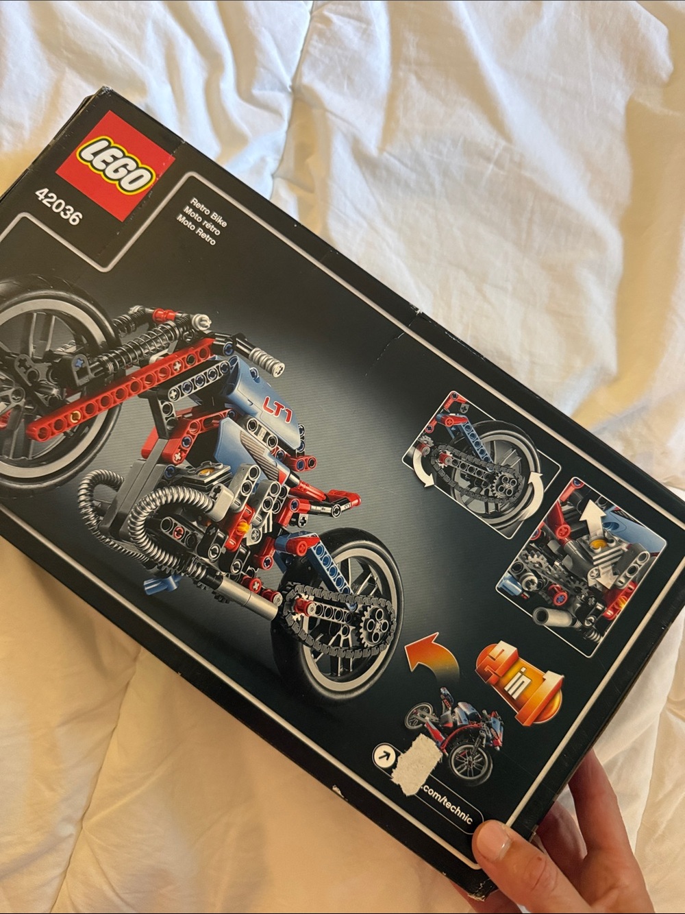 Brand NEW. Never been opened. Lego Technic Blue and Red Street Motorcycle- LT1 - Picture 11 of 12